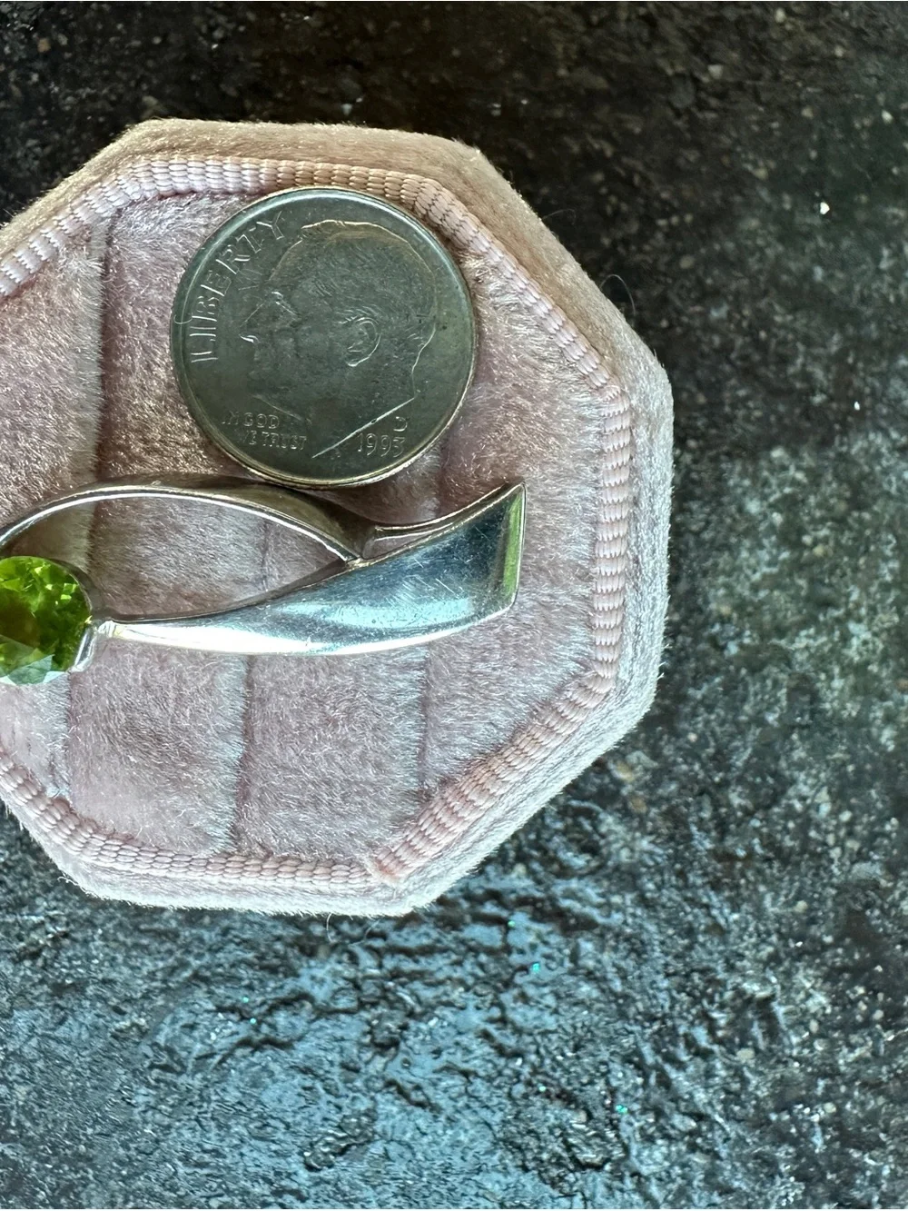Sterling Silver Peridot Pendant